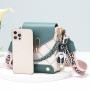 Cute Pendant Handbags Forwarder Pu Shoulder Bag Women Fashionable Mobile Phone Bag For Ladies