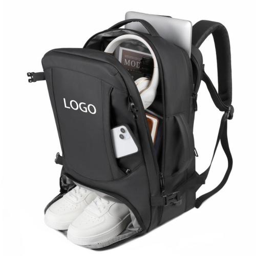 Custom Waterproof Breathable Durable Schoolbag Expanded Hiking Business Backpack with Shoe Compartments