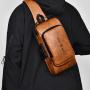 XL045 Anti-theft Luxury Daily Used Waterproof Crossbody Bag Men's Chest Bag with USB Imported Classic Shoulder Bag