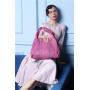 OEM ODM Customized Luxury Vintage Pink Genuine Real Snake Skin Leather Women Lady Hobo Tote Handbag