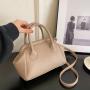 Wholesale 2024 Fashion Lychee Sandwich Bag Advanced Solid Color One Shoulder Crossbody Handbags Ladies Bags Women