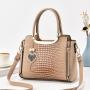 2023 New model Ladies shoulder bags and purse fashion colors leather handbags women's tote bags with heart shape pendant