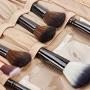 Makeup Storage Clutches Travel Portable Waterproof Flannel Makeup Organizer Pouch Velvet Cosmetic Bags Case