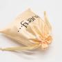 Custom Rose Gold Satin Dust Silk Bag For Handbag Hair Lingerie Packaging Gift Jewelry Drawstring Satin Pouch