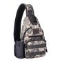 USB Charging Chest Bag Unisex Cycling Sports Bag with Water Bottle One Shoulder Casual Backpack Zipper Closure