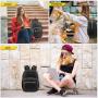 LOVEVOOK 14 inch Laptop Back pack Men 2pcs Sets Waterproof Leather Fashion Bagpack Cute Travel Backpacks  Purse for Women Ladies