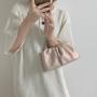 HR104 New Fashion Simple Women's Handbag For Banquet PU Beading Folded Cloud Small Square Bag Elegant Portable Crossbody Bag