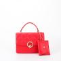 New Female Cross Border Fresh Pure Color Bag Checked Chain Single Shoulder Crossbody Bag Fashional Women's Small Bag Pendant