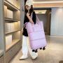 Custom designer Waterproof women foldable duffle bag Weekender Expandable sports Gym Travel Fitness Bag with wheels
