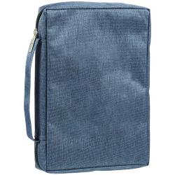 Blue Color Custom Fabric Wholesale Bibles Book Bags Portable Zipper Holy Bible Covers