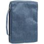 Blue Color Custom Fabric Wholesale Bibles Book Bags Portable Zipper Holy Bible Covers