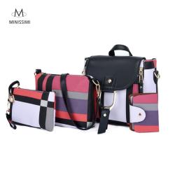 New Arrival Sac Women's Set Backpack  Pu Leather Travelling Bag  4 Pcs Set Backpack For Women