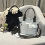 ZR132 Korean Fashion Canvas Fashion New Style Student Portable Tote Bag Single Shoulder Messenger Bag