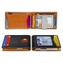 Personalized Leather Mens Wallet With Money Clip Credit Card Holder