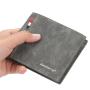 OEM033 Customize Design Slim Coin Purse PU Leather Bifold Wallet For Man ID Credit Card Holder Slim Short Wallet Men