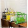 Fashion Large Capacity Transparent Mother Bag Shoulder Tote Bag Female Alphabet PVC Beach Bag