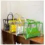 Fashion Large Capacity Transparent Mother Bag Shoulder Tote Bag Female Alphabet PVC Beach Bag