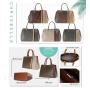 Susen Chrisbella 2022 women shoulder handbag with  strap 2pcs purse set custom big women hand bags ladies high quality