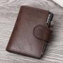2024 spring new hot selling business men's short wallet large capacity multi-card slot wallet credit card bag