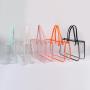 Fashion Large Size Multi Usage Candy Colors  PVC Transparent Blank Tote Bag Women Weekender Shopping Clear Tote Bag