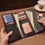 ZR381 New Women's Long Wallet PU Korean Edition Triple Fold Buckle Multi Card Soft Leather Clip Card Bag Spot Wholesale