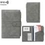 ZR768 Passport RFID PU Bag Travel Document Waterproof Passport Cover Document Card Wallet Ticket Passport Clip Customized logo