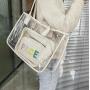 Fashion Large Size Multi Usage Candy Colors  PVC Transparent Blank Tote Bag Women Weekender Shopping Clear Tote Bag