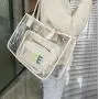 Fashion Large Size Multi Usage Candy Colors  PVC Transparent Blank Tote Bag Women Weekender Shopping Clear Tote Bag