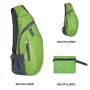 Wholesale Outdoor Cycling Foldable Crossbody Shoulder Daypack Portable Folding Custom Logo Sports Chest Bags
