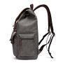 GW056 Wholesale Unisex Rucksack Laptop Vintage Leather Canvas Backpack For Men Outdoor Travel Double Shoulder Backpack
