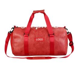 Custom Stylish and Spacious Large Capacity Carry On PU Leather Tote Overnight Duffel Bag for Travel
