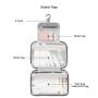 Custom Logo Travel Toiletry Wash Organizer Kit for Men Women Make Up Sturdy Hanging Hook Toiletry Cosmetic Bags