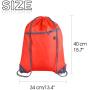 Gelory Custom Logo Sports Gym Cinch Backpack String Tote Bag Bulk Drawstring Backpack Bags with Zipper Pocket and Headphone Hole