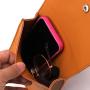 High Quality Custom Leather Snap Button Cosmetic Travel Bag Luxury PU Leather Perfume Makeup Pouch