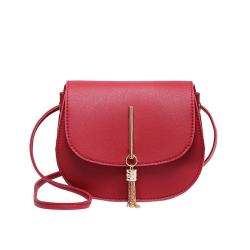 Small bag for women, new Korean style fashion single shoulder bag with tassels and small round bag