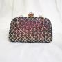 Popular sequins purse bridal purse party wedding bag fold gold glitter fabric evening clutch bags for woman pochette femme
