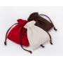 Factory Wholesale Double Veet Bundle Pocket Storage Bag Customizable Logo Velvet Cotton Drawstring Bag in Stock