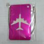 KBW571Wholesale Hot Sale Metal Luggage Tag Boarding Bag Airplane Styling Business Gift Checked Hanging Card Metal Case