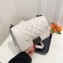 The New Fashion Designer Woman Bag Custom Korean Ins Diamond Chain Bag  High Sense Of Versatile Single Shoulder Cross Bag