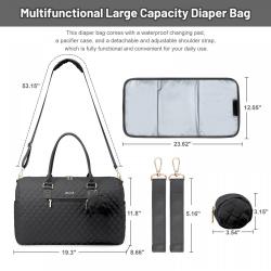 Wholesale 5 in1 Weekender Travel handBags Portable Diaper Bags with Pacifier Case and Changing Pad Outdoor Travel Tote Mommy Bag