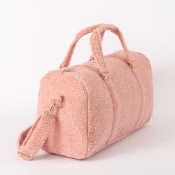 Large Teddy Training Sport Work Out Bags Adjustable Strap Travel Duffle Bag Unisex Weekender Overnight Bag Winter Sherpa Duffle