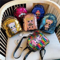 Summer Cartoon Kids Sequins Leisure Outdoor Backpack School Backpack For Kids