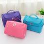 Wholesale Travel Waterproof Hang Cosmetic Toiletry Bag Large Capacity Polyester Hanging Makeup Cosmetic Bag