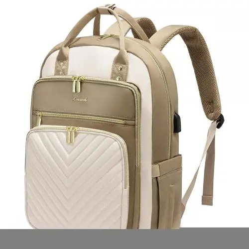 LOVEVOOK waterproof custom logo quilted bag 17 inch casual sports backpack laptop travel backpack bag with usb school bag unisex
