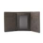 Retro genuine leather men wallet set custom mens leather handmade wallet