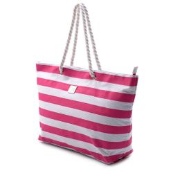Women Canvas Stripe Shopping Bag Shoulder Beach Bag Female Casual Tote Big Wild Rough Twine Messenger Bag Ladies Handbags