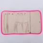 Keymay New RTS Low MOQ 9 Multi Colors Multifunctional Girls Nylon Jewelry Travel Case Jewelry Roll Bag Classic Jewelry Roll