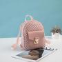 Mini backpack women 2024 leather backpacks for women female wholesale Korean style small schoolbag leisure fashion shoulder bag