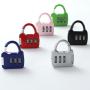 ZR413 New Mini Notebook Password Lock Stationery Box Drawer Cabinet Luggage Lock Metal Material Wholesale