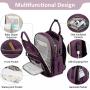 Wholesale 3 in1 waterproof baby diaper bag with Changing Pad nappy Large diaper Organizer bag Portable mummy diaper bag backpack